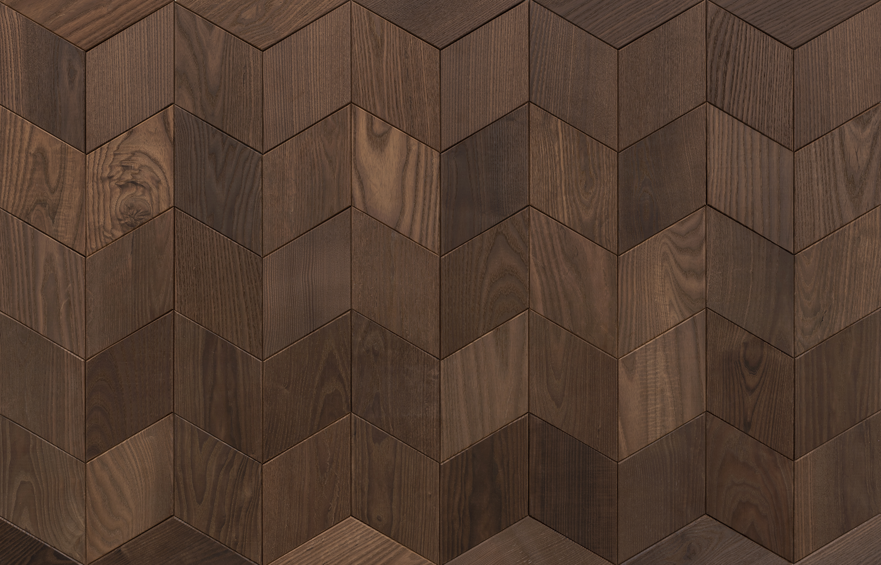 Thermory ThermoWood, Ask, dekorative fliser, Rhombe