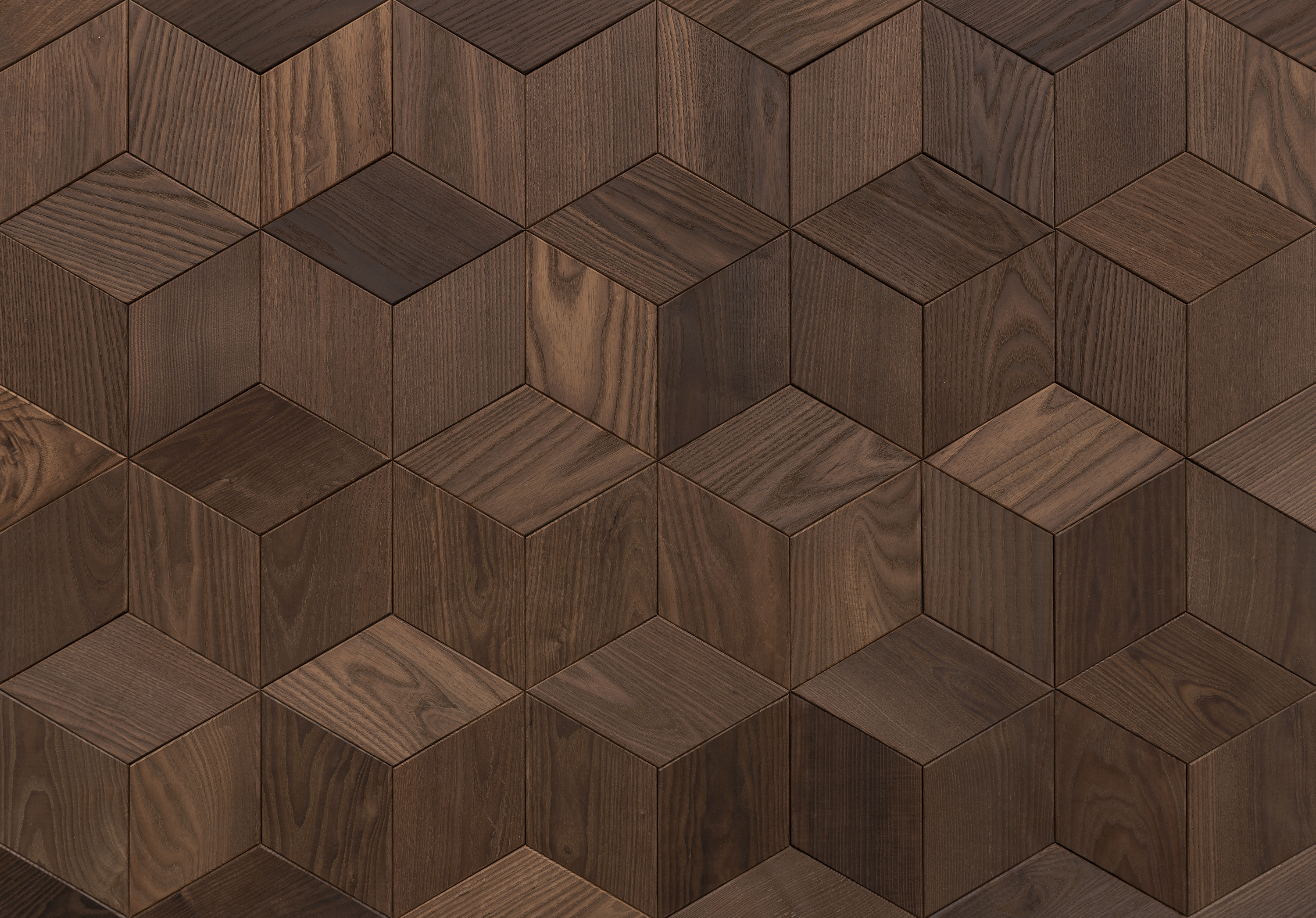 Thermory ThermoWood, Ask, dekorative fliser, Rhombe